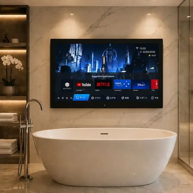 How to Choose a Waterproof Bathroom TV for Luxury Villa Projects